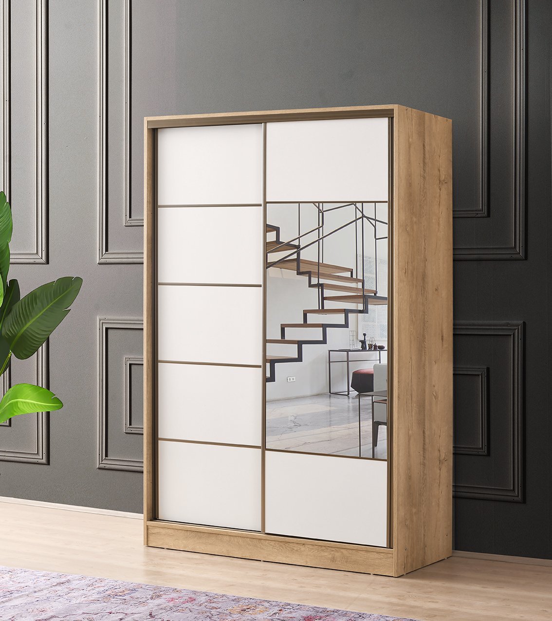 Venüs Sürgülü Gardırop 135 cm