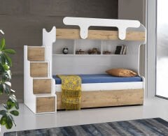 Samara Ranza -3 Karyolalı Merdivenli Ranza,Yavrulu Karyola