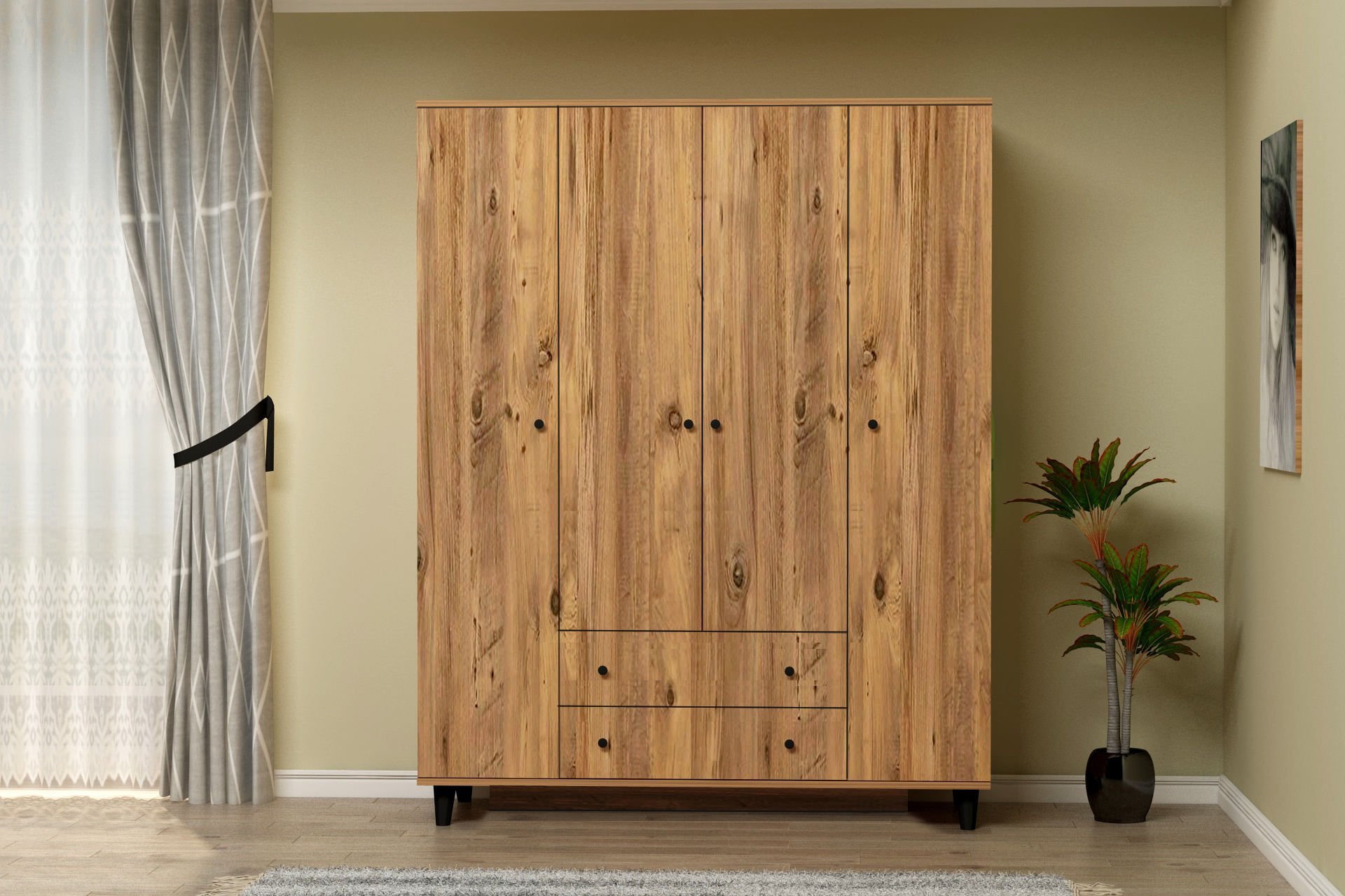 Star 4 Kapılı Dolap 160cm