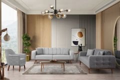 Almina Koltuk Takımı Keten - Koltuk Takımı 3*3*1
